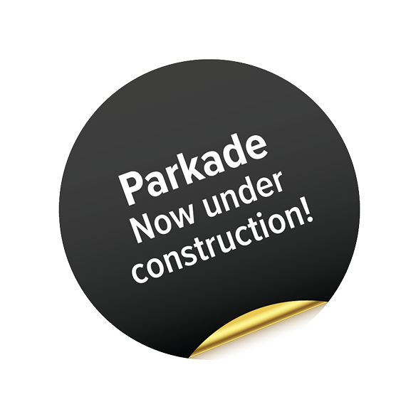 Parkade now under construction!