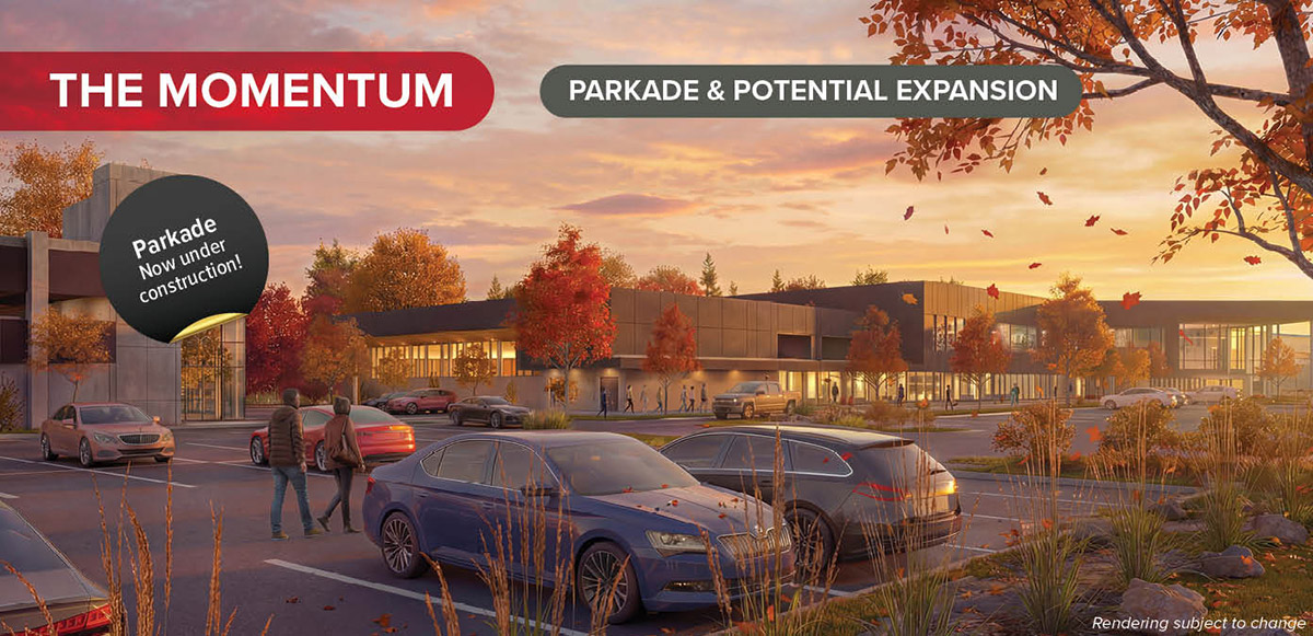 Architectural concept - Reh-Fit parkade expansion